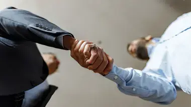 Business handshake