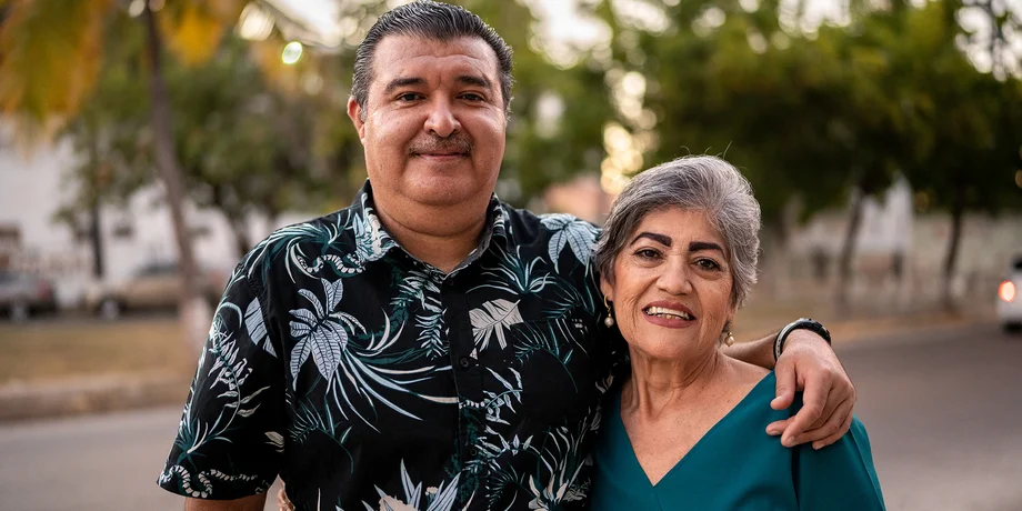 Smiling couple