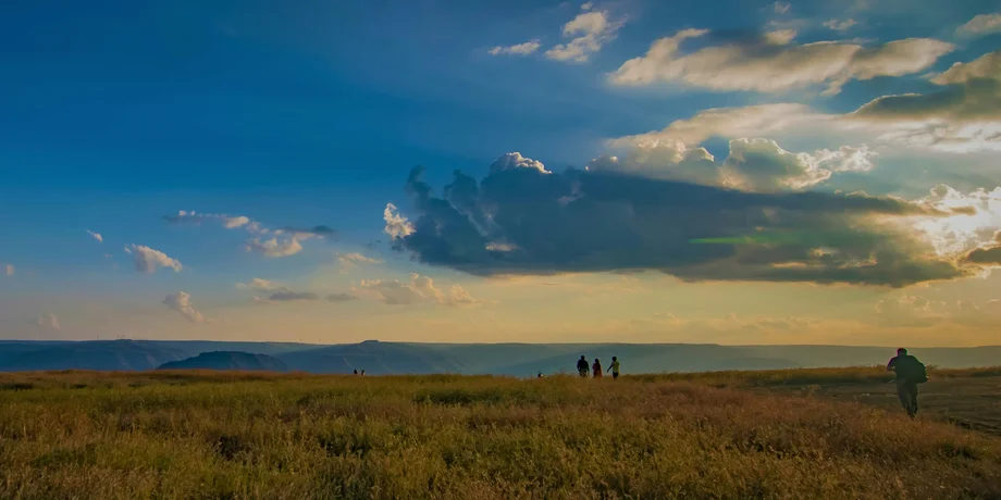 Landscape with clouds