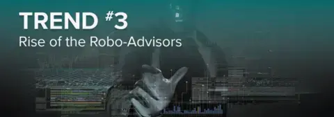 Robo-advisor reviews investing analytics on screen