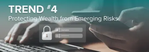 Person protects financial information using digital security