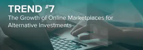Person accesses alternative investments in online marketplace
